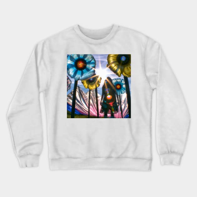 Cellophane Flowers: Lucy in the Sky Design Crewneck Sweatshirt by Prints Charming